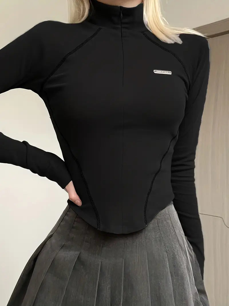 Camiseta Fit cuello alto