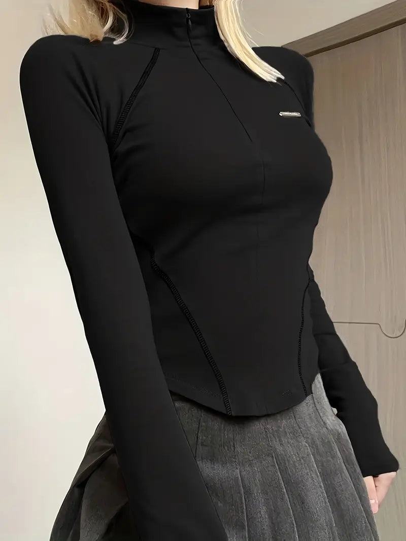 Camiseta Fit cuello alto