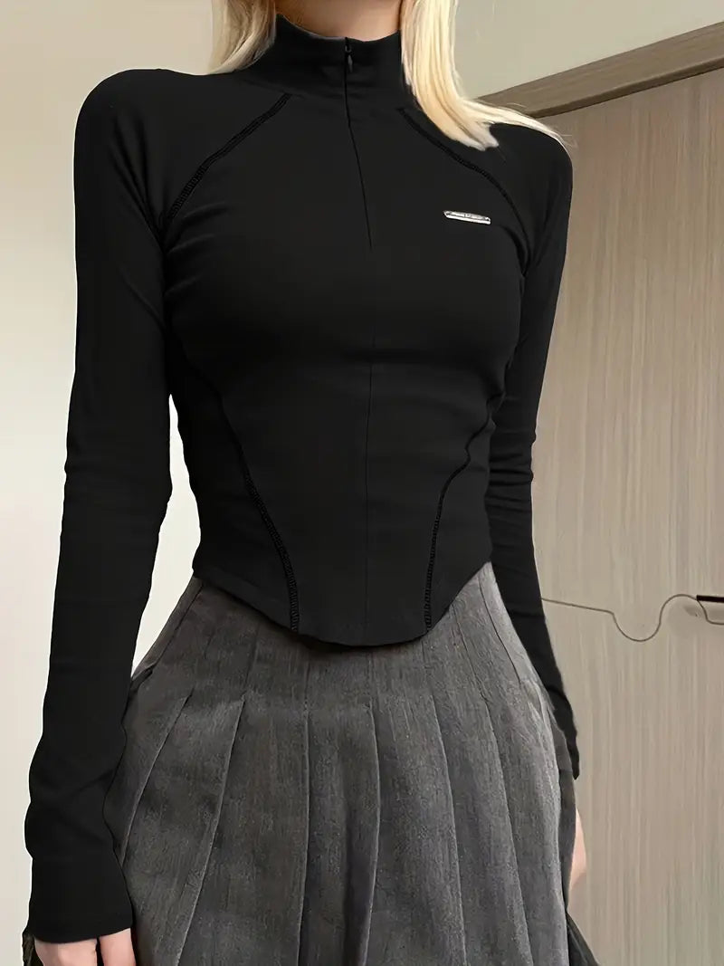 Camiseta Fit cuello alto