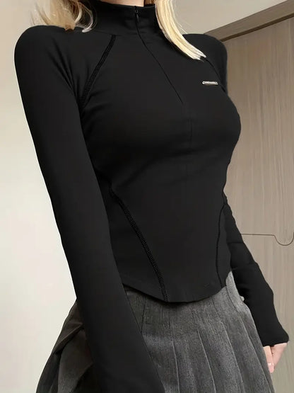 Camiseta Fit cuello alto