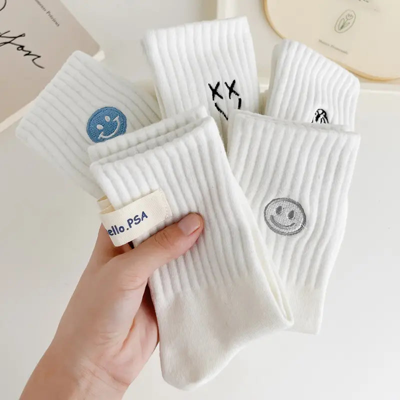 calcetines largos de algodón