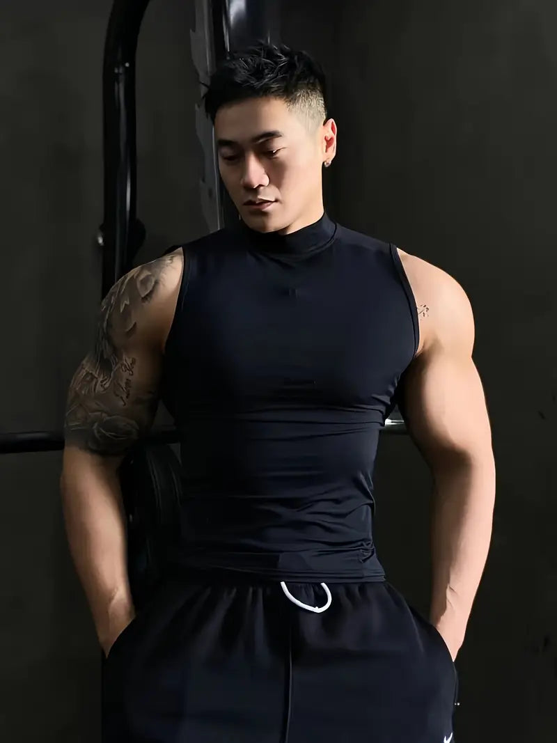 Camiseta de Compresión manga cero Black