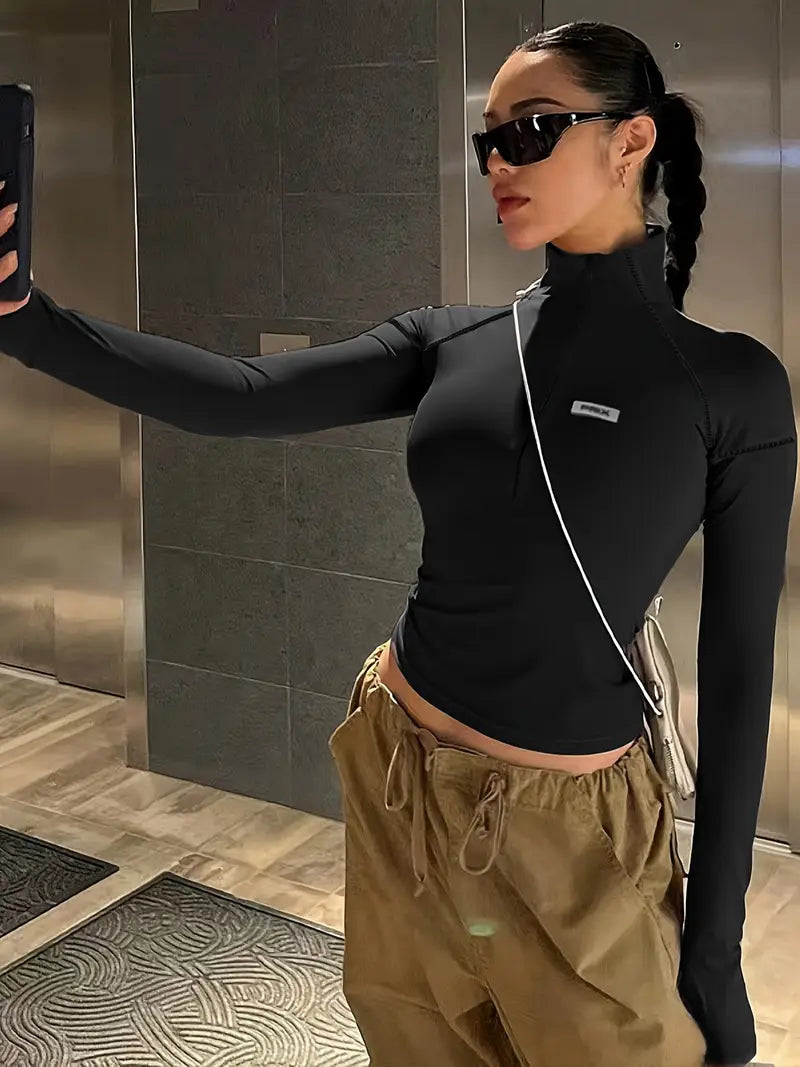 Chaqueta Fit Zip Black.